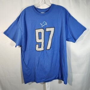 NFL Blue Tee with Number 97